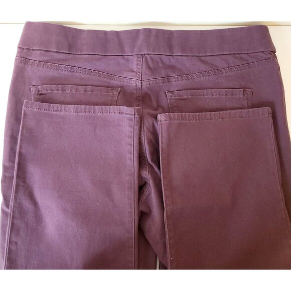 Nine West Womens Heidi Pull-On Straight Jeans Burgundy Size 14 NWOT - Picture 5 of 9
